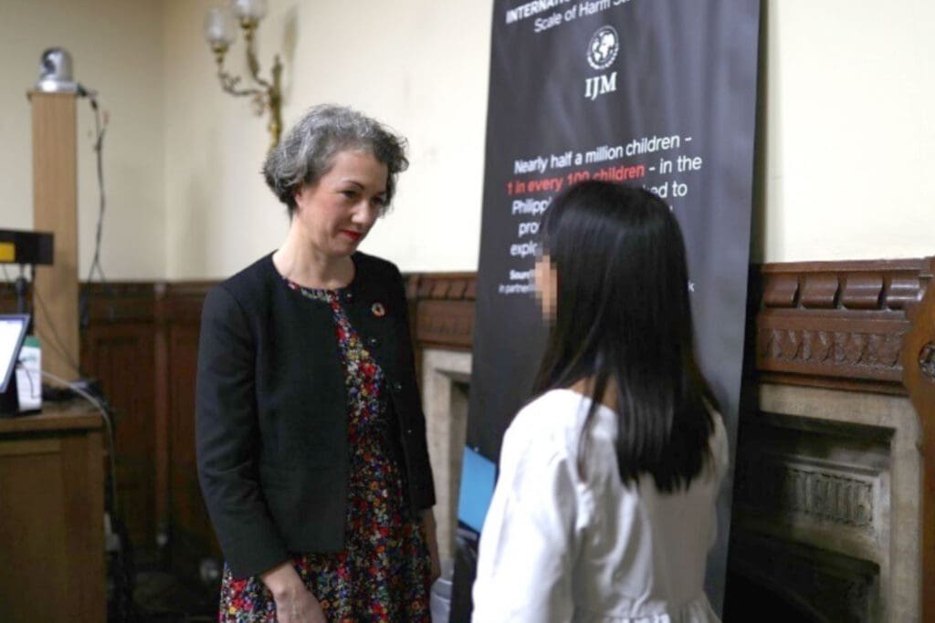 IJM’s Center to End OSEC joined IJM UK in London to host parliamentary roundtable with MP Sarah Champion